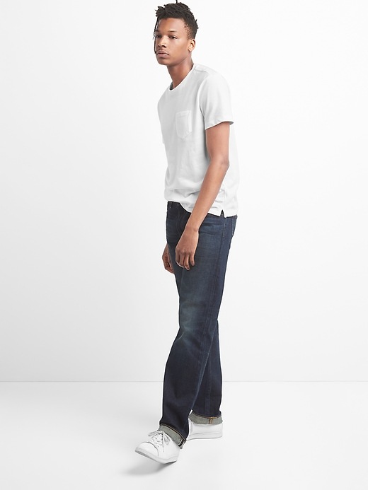 Image number 3 showing, Gap Cone Denim&#174 Selvedge Jeans in Straight Fit with GapFlex