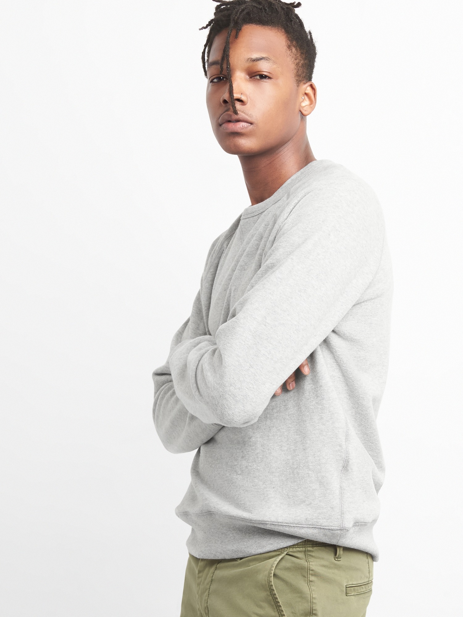 Pullover Crewneck Sweatshirt in French Terry Gap