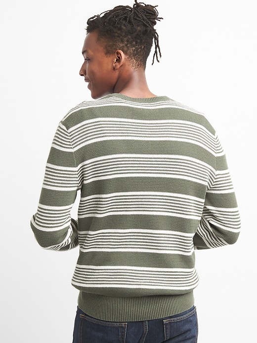 Image number 2 showing, Lightweight Stripe V-Neck Pullover Sweater