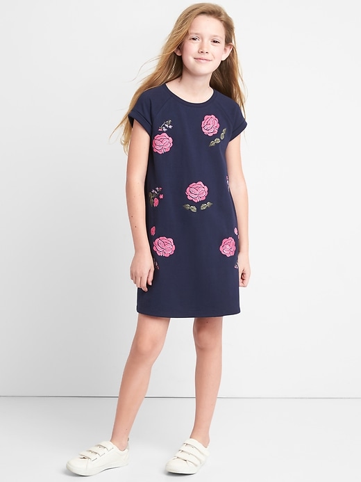 Image number 2 showing, Floral T-Shirt Dress