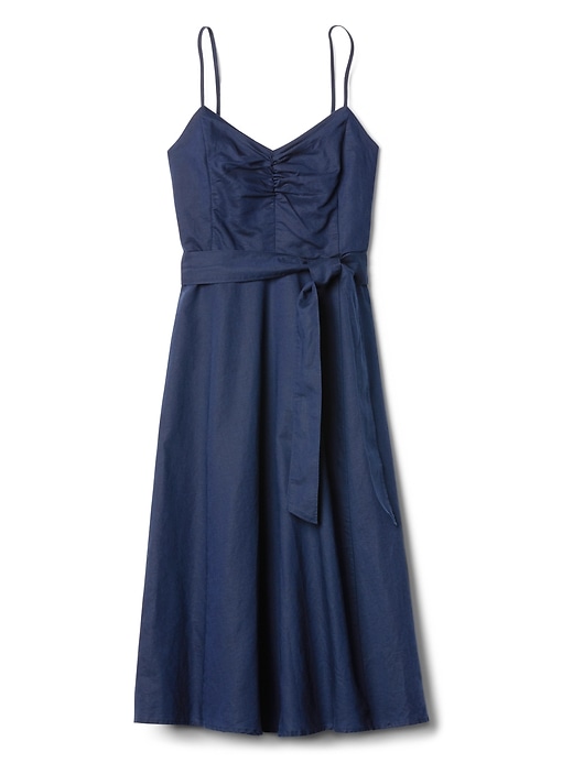 Fit and Flare Cami Dress in Linen-Cotton | Gap