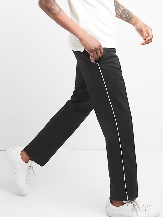 Image number 1 showing, Pintuck Stripe Pants in Tricot
