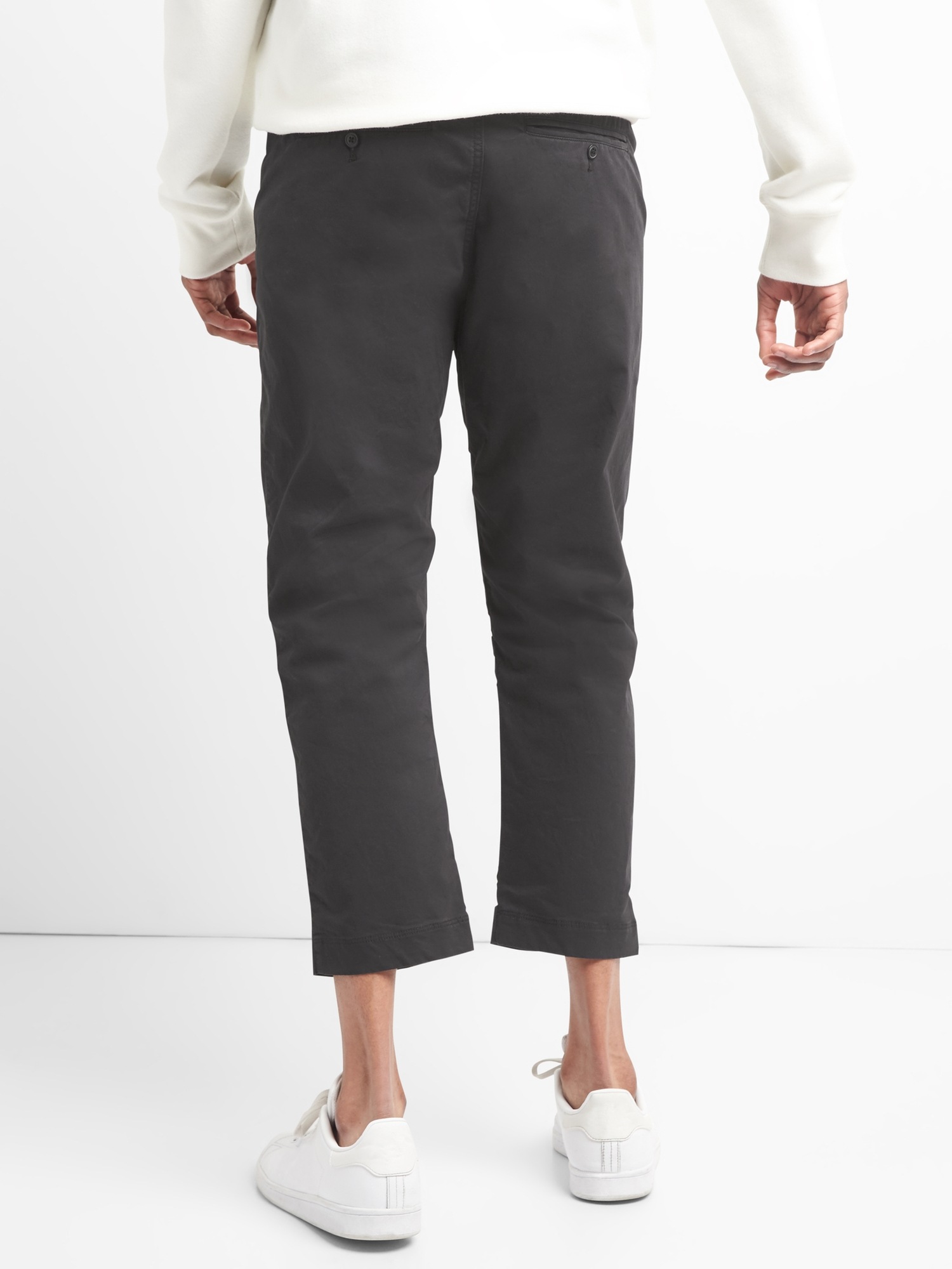 Drawstring Wader Ankle Pants with GapFlex Gap