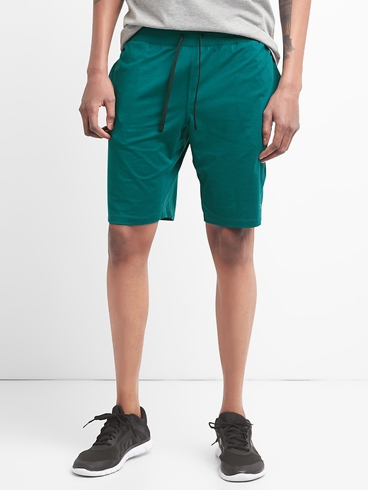 View large product image 1 of 1. GapFit 10" Brushed Tech Jersey Shorts