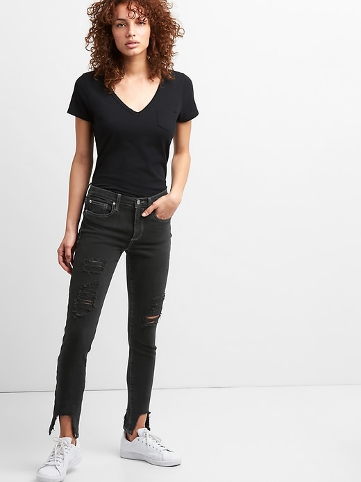Image number 1 showing, Special Edition Mid Rise True Skinny Jeans in 360 Stretch