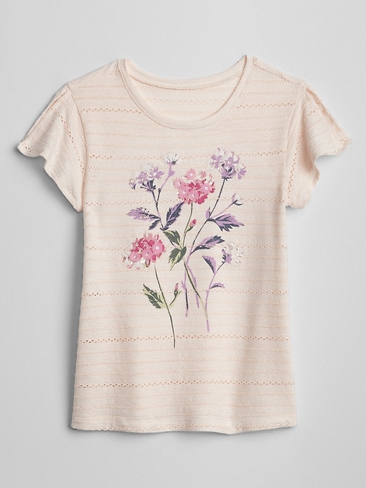 Image number 1 showing, Floral Flutter T-Shirt