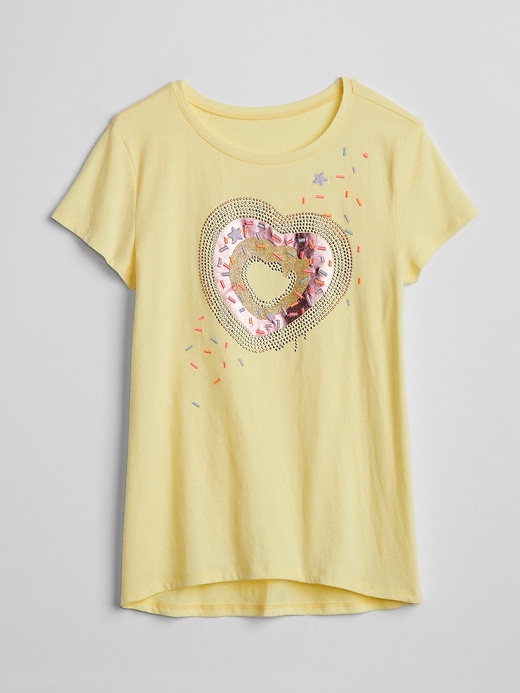 Image number 3 showing, Sequin Graphic Hi-Lo T-Shirt