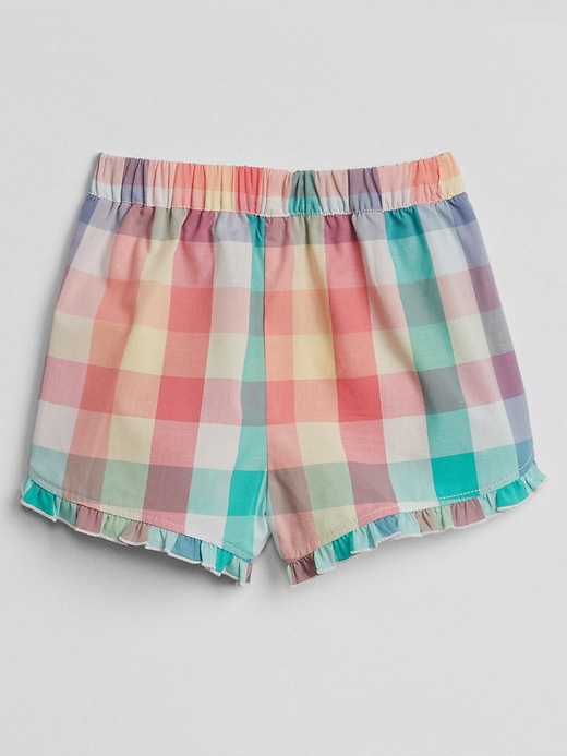 Image number 2 showing, Plaid Ruffle Dolphin Shorts