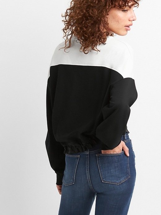 Image number 2 showing, Bishop Sleeve Pullover Sweatshirt in French Terry