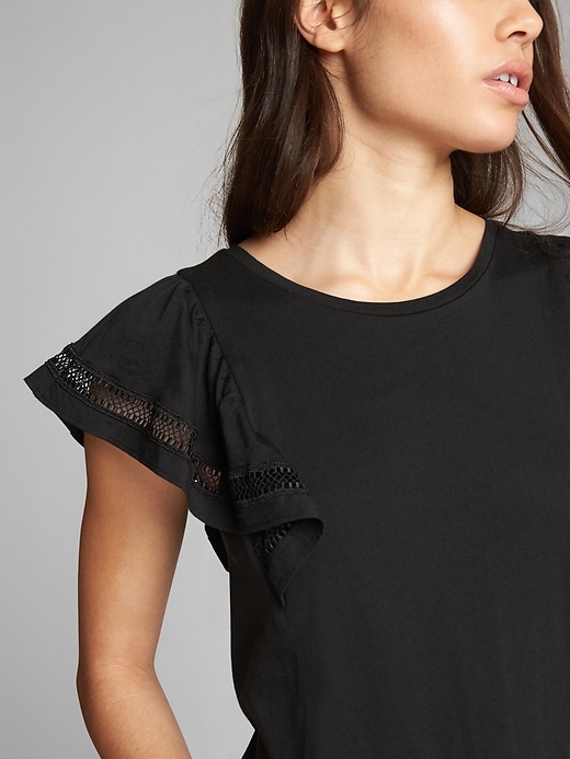 Image number 7 showing, Short Sleeve Ruffle Top