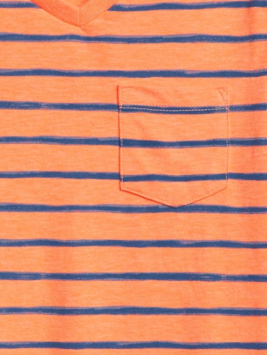 Image number 3 showing, Stripe V-Neck T-Shirt