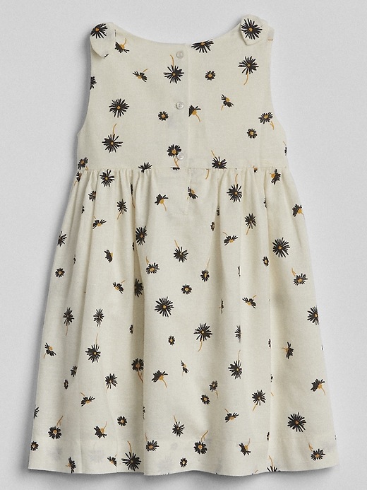 2 of 8 showing, with the color black flower print of product Print Knot-Tie Dress