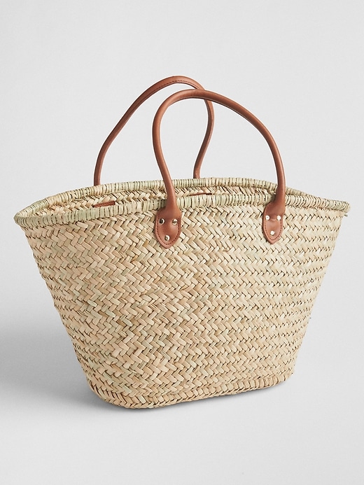 View large product image 1 of 3. Large Straw Tote