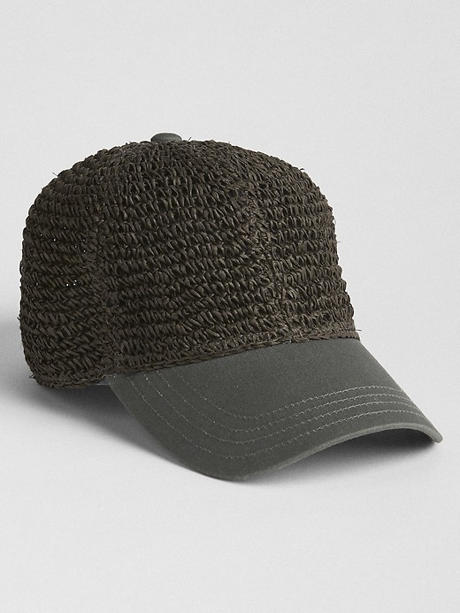 View large product image 1 of 1. Straw Baseball Hat