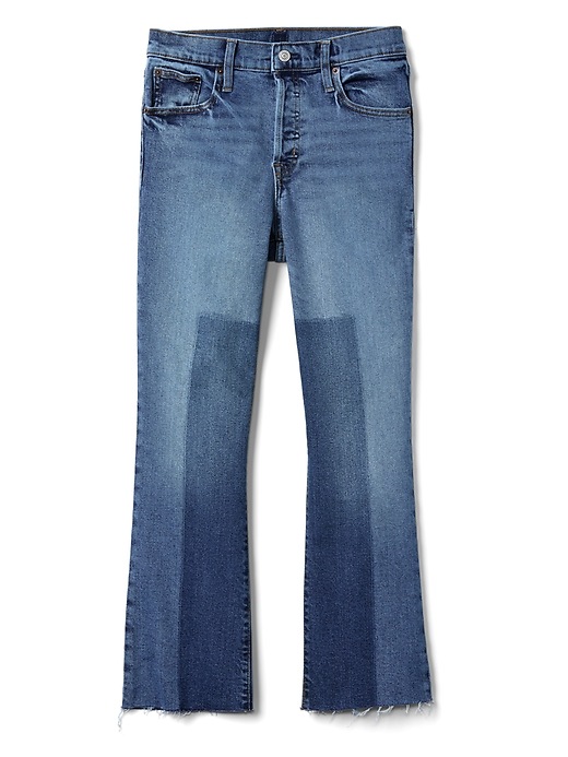 Image number 7 showing, High Rise Crop Kick Jeans