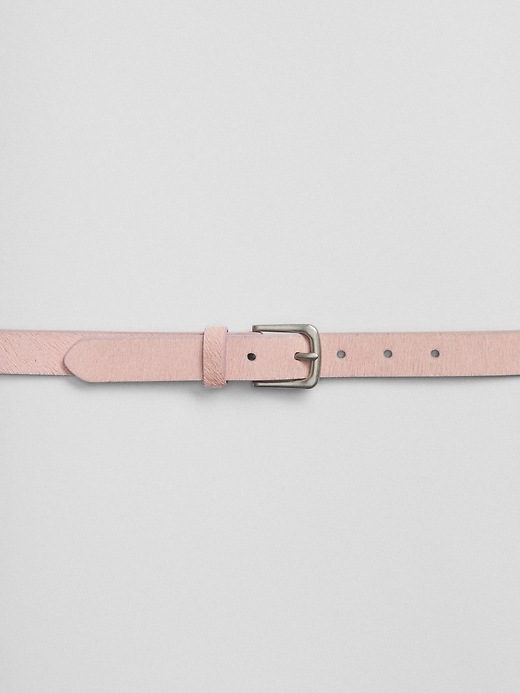 Image number 2 showing, Thin Calf Hair Belt