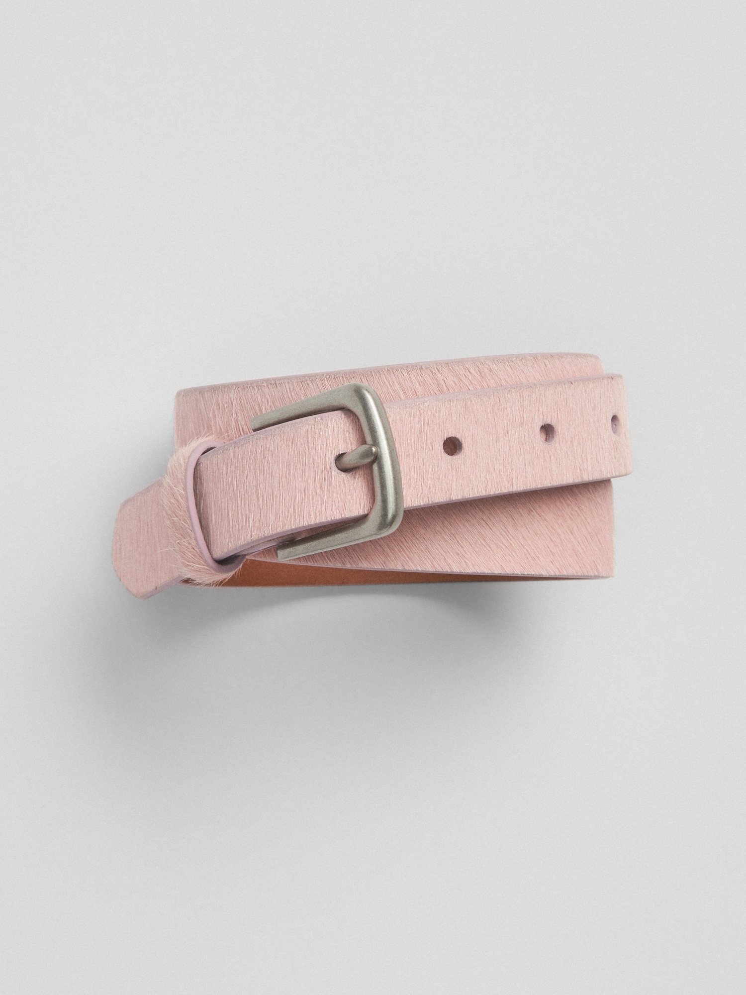 Женский ремень Gap Thin Calf Hair Belt, цвет: Light Iris
