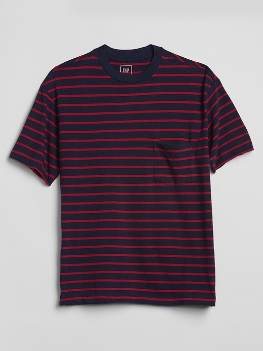Image number 6 showing, Heavyweight Stripe Pocket T-Shirt