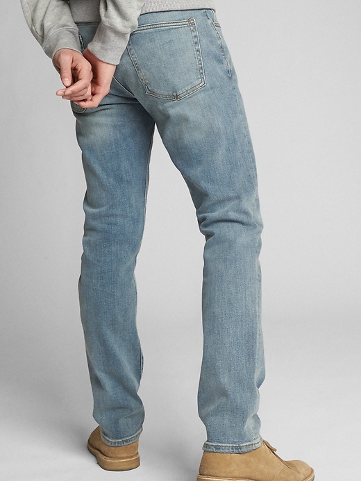 Image number 2 showing, GapFlex Straight Jeans With Washwell&#153