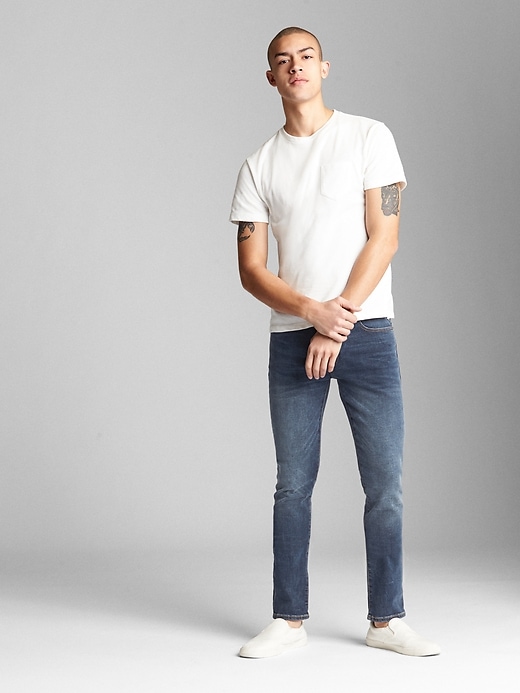 Image number 3 showing, GapFlex Skinny Jeans with Washwell