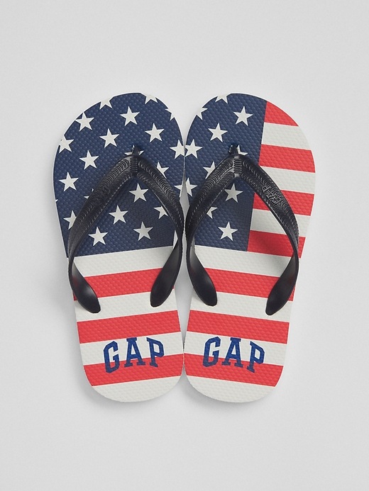 Image number 2 showing, Flag Logo Flip Flops