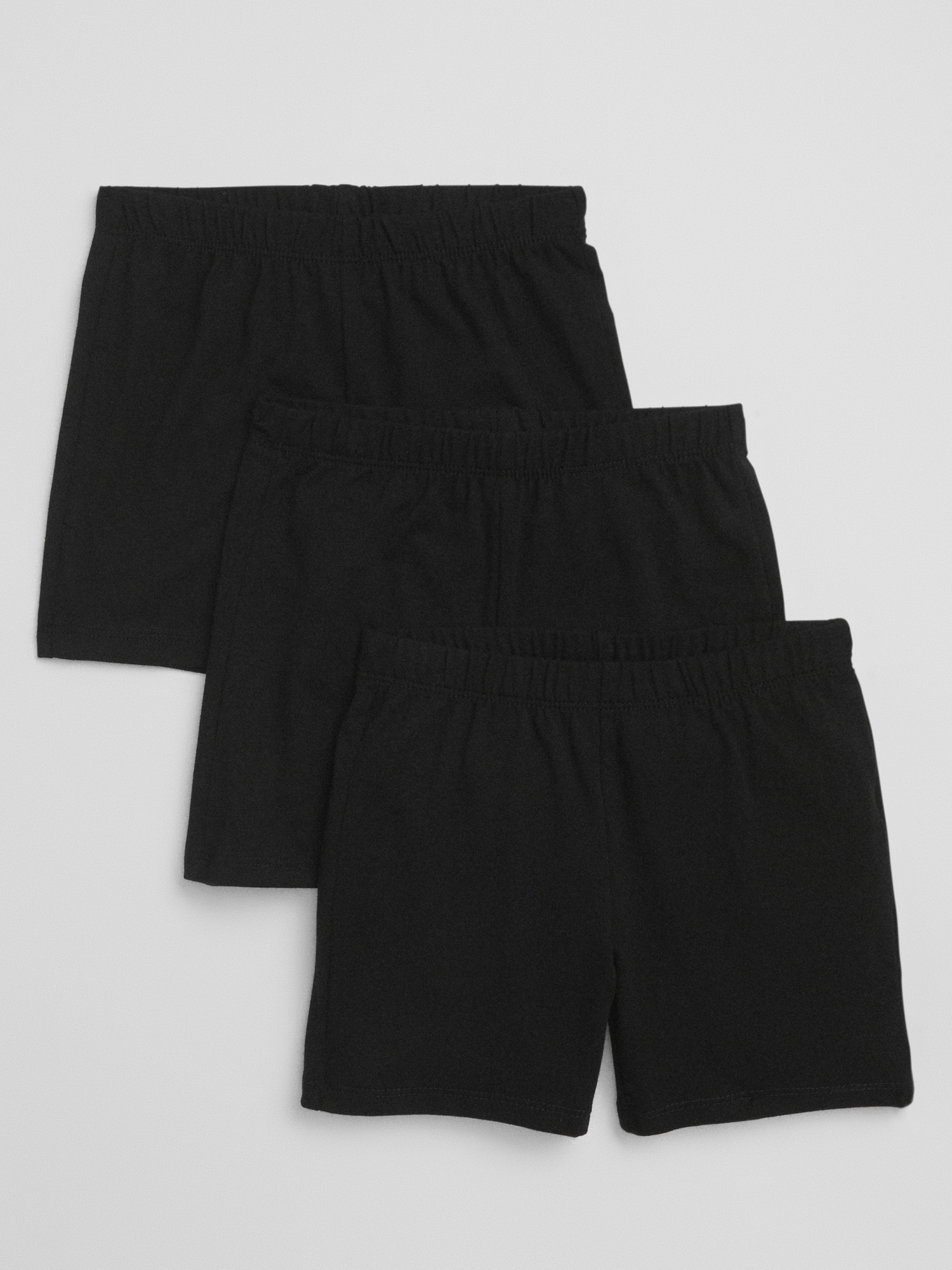 Gap Kids Pull-On Cartwheel Shorts (3-Pack) black. 1