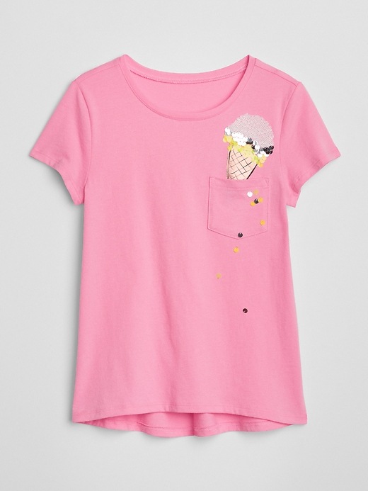 Image number 4 showing, Flippy Sequin Pocket T-Shirt