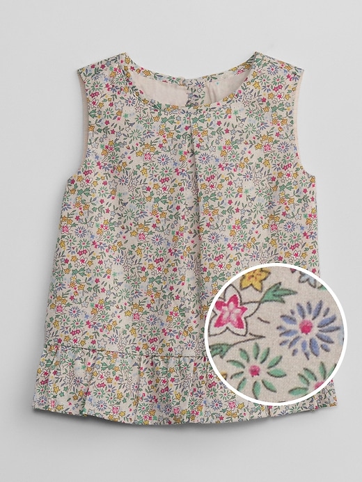 Image number 1 showing, Floral Peplum Tank Top