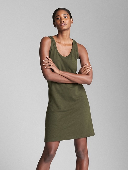Image number 10 showing, Tank Dress in Cotton-Modal