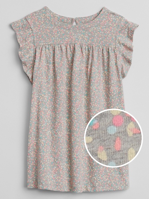 Image number 4 showing, Print Flutter Dress