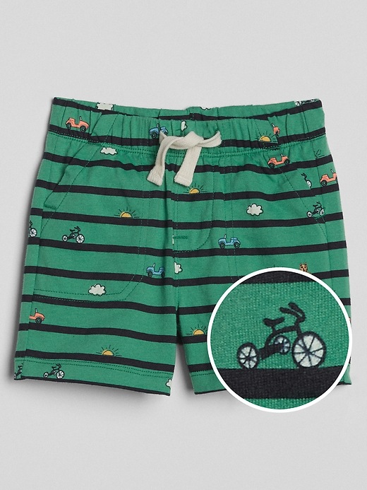 Image number 4 showing, Print Pull-On Shorts
