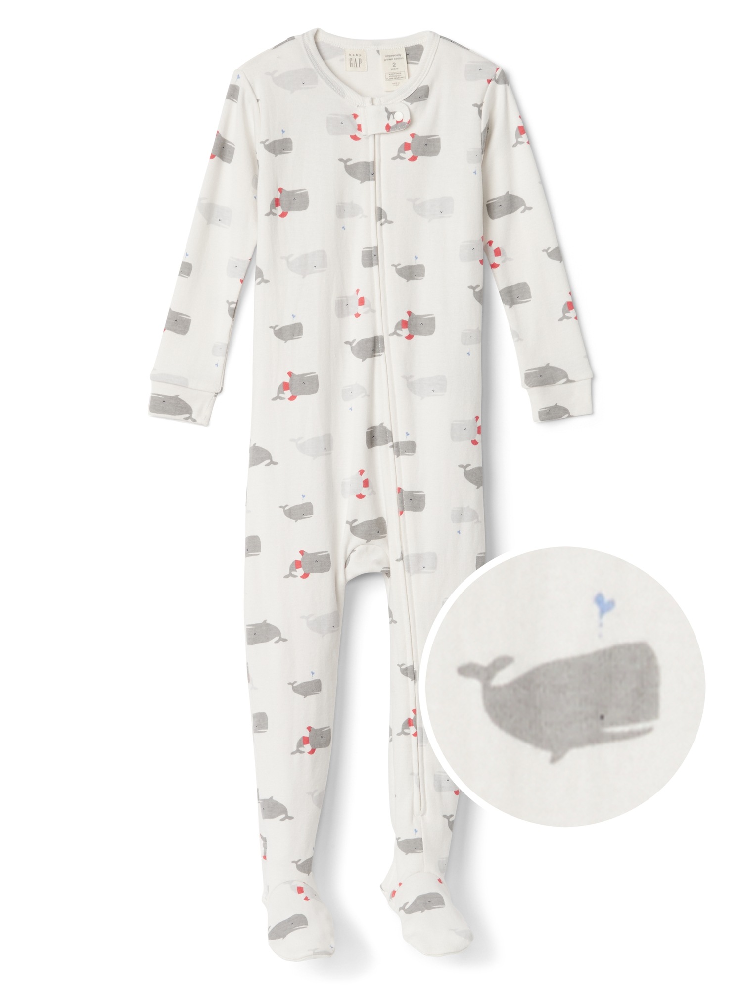 SimZoo Kids Animal Pajamas, Boy Girls Blue Algae Fish