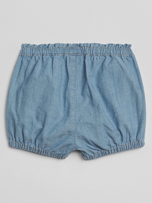 Image number 2 showing, Wearlight Scalloped Denim Bubble Shorts
