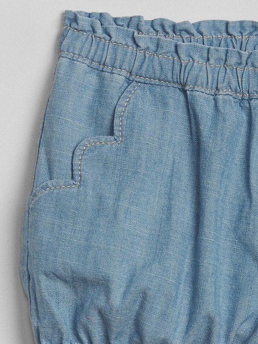 Image number 3 showing, Wearlight Scalloped Denim Bubble Shorts