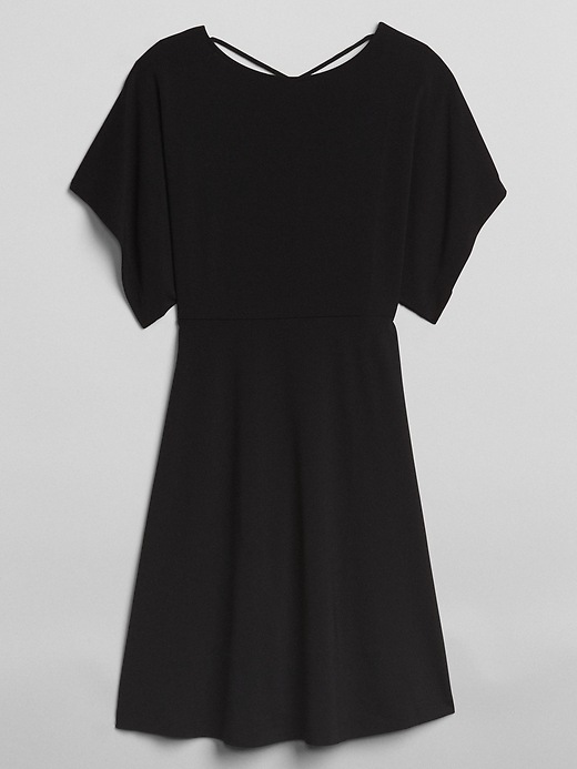 Image number 6 showing, Lace-Up Back Dress in Ponte