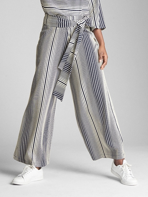 Image number 7 showing, Wide-Leg Textured Knit Pants