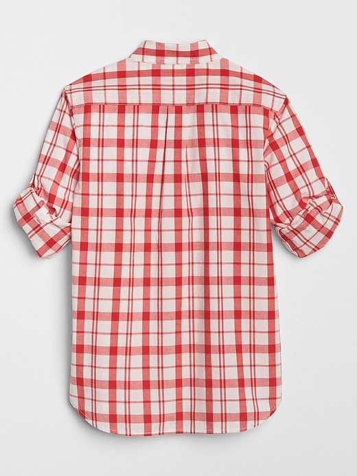Image number 3 showing, Plaid Convertible Button-Down Shirt