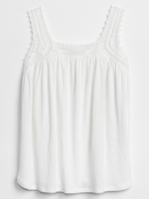 Image number 6 showing, Sleeveless Crochet-Detail Top
