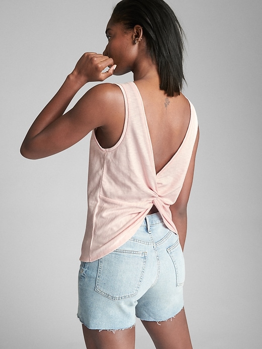 View large product image 1 of 1. Twist-Knot Tank Top