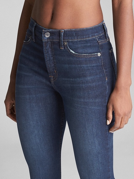 Image number 7 showing, High Rise True Skinny Crop Jeans