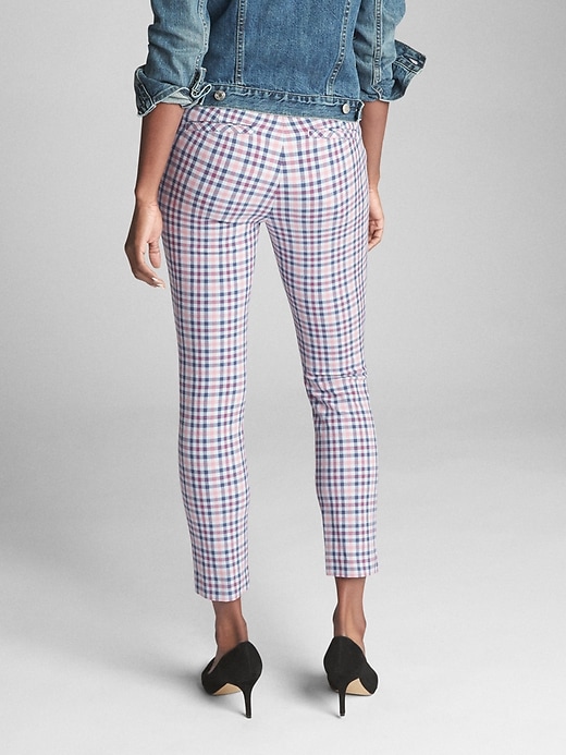 Image number 2 showing, Gingham Skinny Ankle Pants