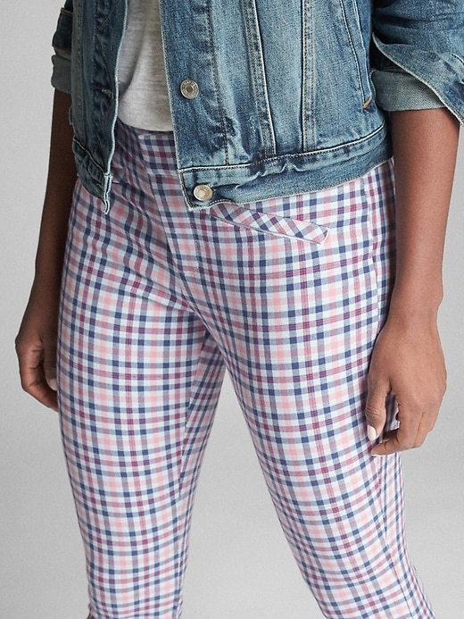 Image number 5 showing, Gingham Skinny Ankle Pants