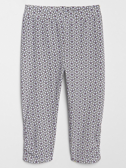 View large product image 1 of 1. Print Shirred Crop Leggings