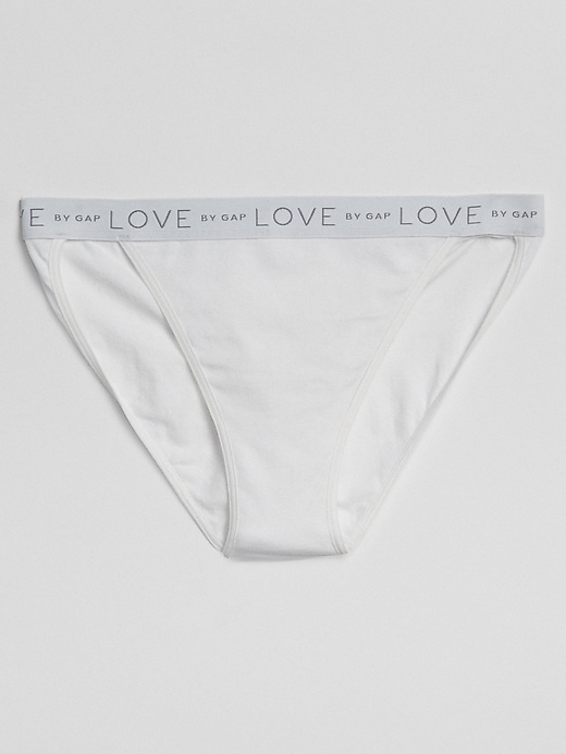 View large product image 1 of 1. Logo Stretch Cotton High-Leg Brief