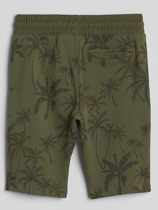 Image number 3 showing, Kids Print Zip Shorts in French Terry