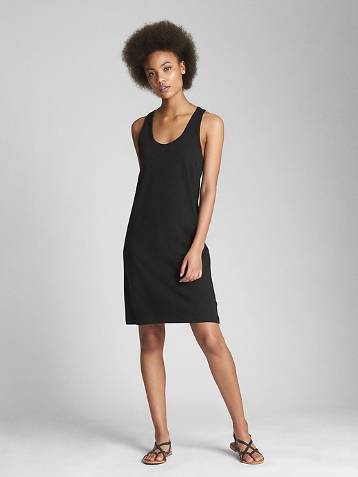 Image number 3 showing, Tank Dress in Cotton-Modal