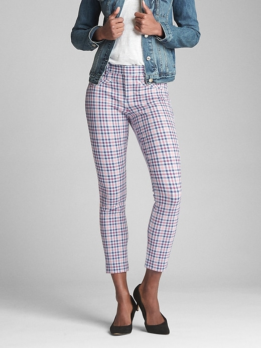 Image number 7 showing, Gingham Skinny Ankle Pants
