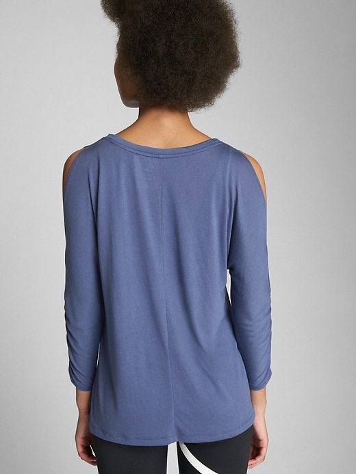 View large product image 2 of 6. GapFit Cold-Shoulder Top