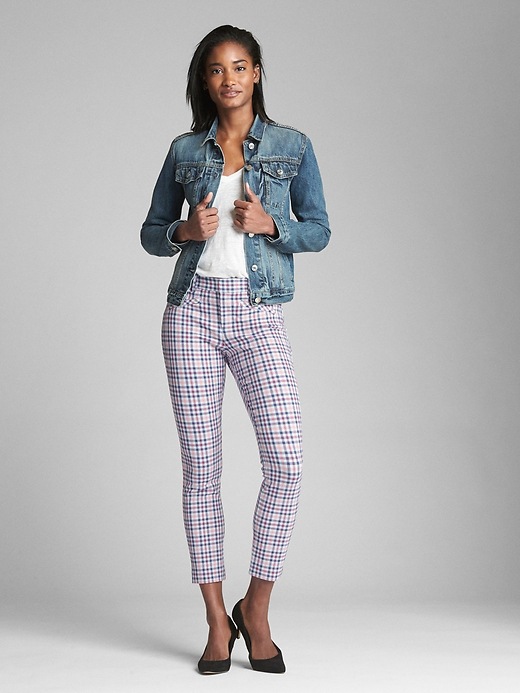 Image number 3 showing, Gingham Skinny Ankle Pants