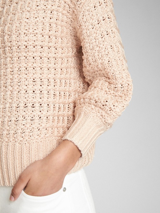Image number 5 showing, Crochet Pullover Sweater